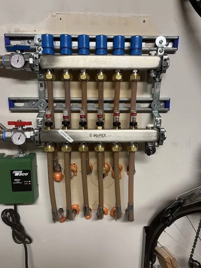 Plumber performing Gas Line Installation at a residential property in Jackson